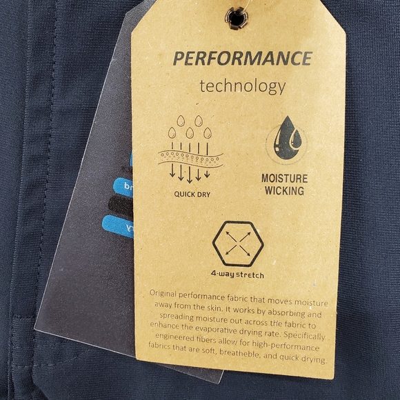 Tailor Vintage Performance Tech Pants Mens 36x32 Navy Stretch Canaan Slim NWT - Picture 14 of 16